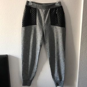 Heather gray joggers with cushion detailed pockets